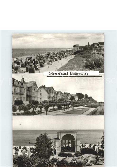 Bansin Ostseebad Strand Konzertbühne Teilansicht