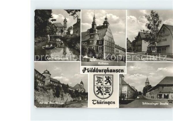 Hildburghausen Rathaus Friedenspark Leninstrasse Schle