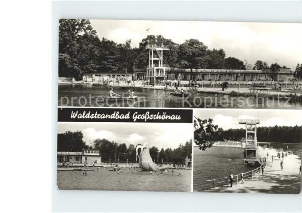 Grossschoenau Sachsen Waldstrandbad Bootsverleih