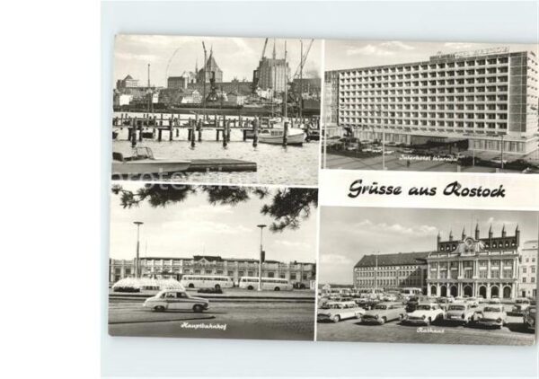 Rostock Hauptbahnhof Rathaus Interhotel Warnow