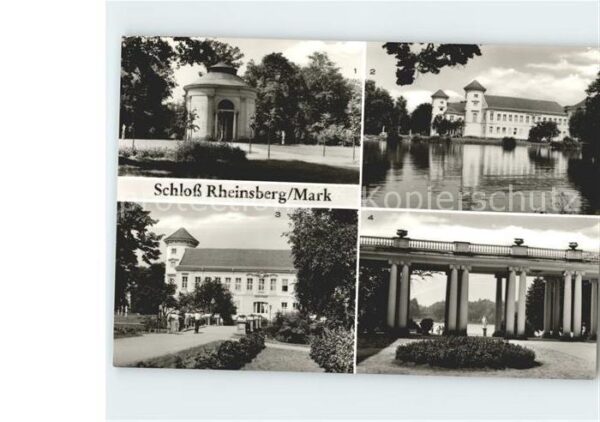 Rheinsberg Mark Schloss Pavillon Schlosspark Billa