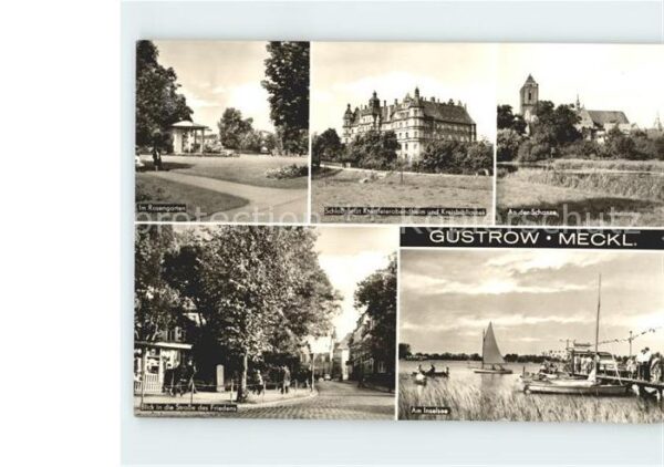 Guestrow Mecklenburg Vorpommern Rosengarten Schloss Kreisfeierabendheim