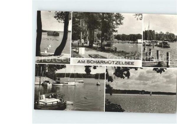 Bad Saarow-Pieskow Segelboot Hafen Schwäne Promenade