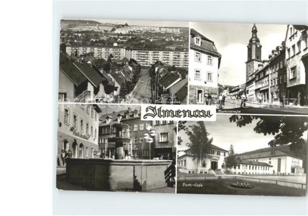 Ilmenau Thueringen Neubaugebiet Maktstrasse Park Cafe Brun