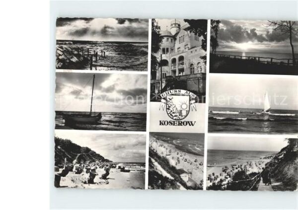 Koserow Ostseebad Usedom Strand Segelboot