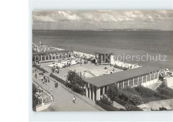 Binz Ruegen Promenade Konzertbühne Strand