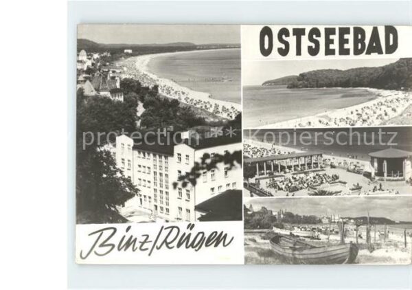 Binz Ruegen Strand Boot Konzertbühne