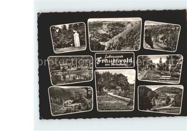 Frauenwald Thueringen Monument Fraubachmühle Platz des Friede