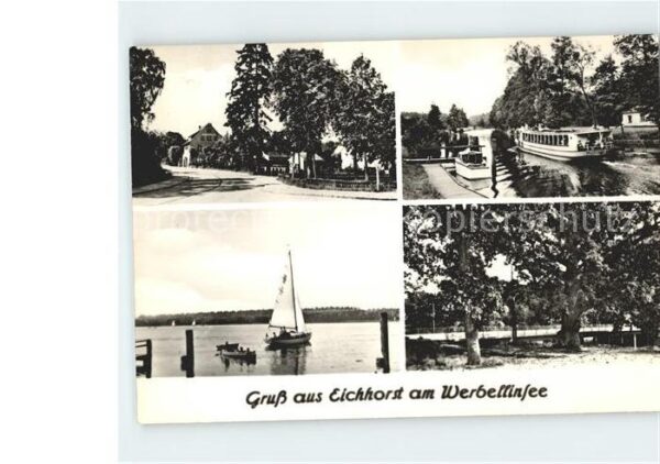 Werbellin Eichhorst See Segelboot Fähre