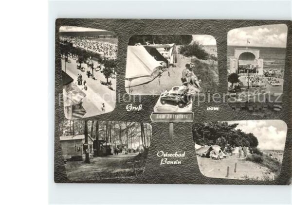Bansin Ostseebad Promenade Zeltplatz Konzertbühne Strand