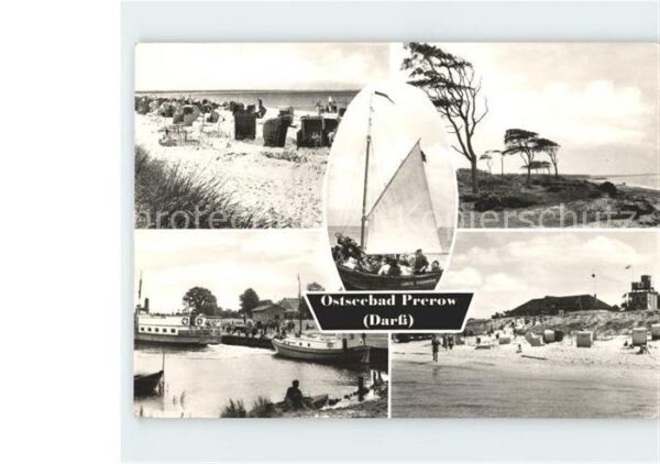 Prerow Ostseebad Strand Segelboot Hafen