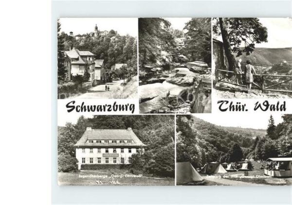 Schwarzburg Thueringer Wald Jugendherberge Georgt Dimitroff Zeltpla