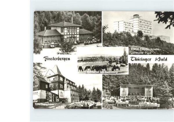 Finsterbergen Spiessberghaus Konzertplatz FDGB Erholu