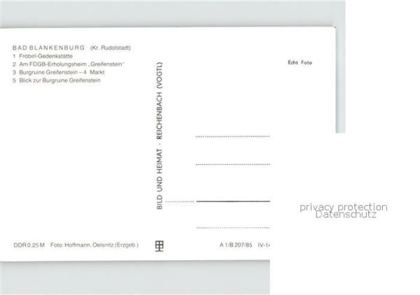Bad Blankenburg Fröbel Gedenkstätte FDGB Erholungsheim – Bild 2