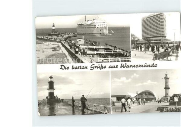 Warnemuende Ostseebad Fährschiff Hotel Neptun Strandpromenade