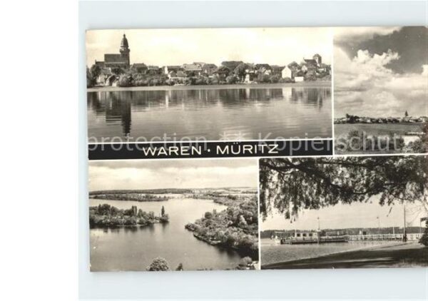 Waren Mueritz Fähre Ortsansichten