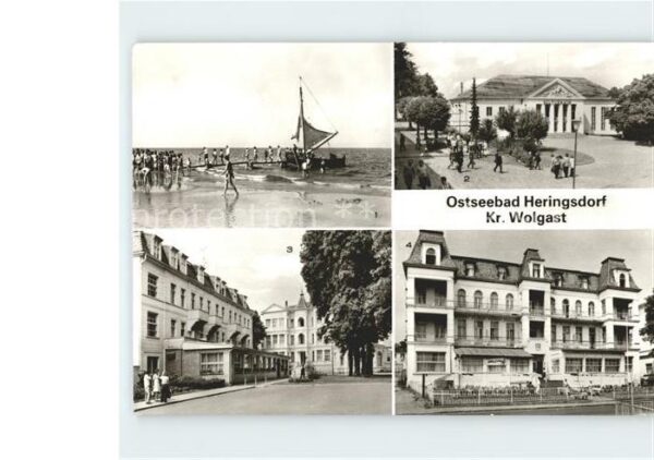 Heringsdorf Ostseebad Usedom Kr. Wolgast Strand Kulturhaus Markt FDG