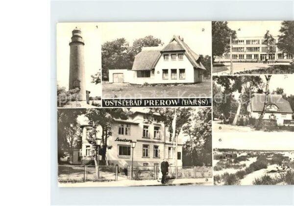 Prerow Ostseebad Leuchtturm FDGB Erholungsheim Seestern
