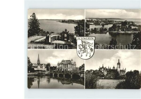 Schwerin Mecklenburg Marstallhalbinsel Schwerin Staatstheate
