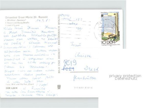 Graal-Mueritz Ostseebad Milchbar Seestein Rosa Luxemburg Strass – Bild 2