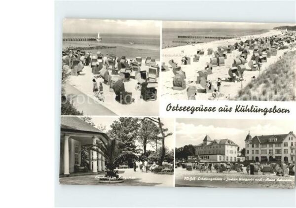 Kuehlungsborn Ostseebad Lesehalle Kurgarten FDGB Erholungsheim