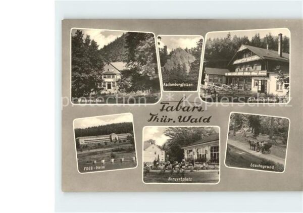 Tabarz Massemühle Konzertplatz Lauchagrund Sch