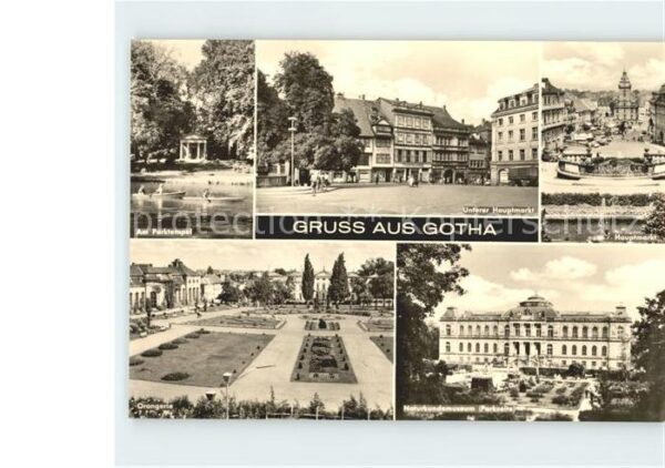 Gotha Thueringen Untere Hauptmarkt Parktempel Orangerie