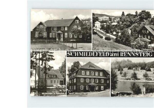 Schmiedefeld Rennsteig FDGB Erholungsheim Berghof Bad Hotel Th