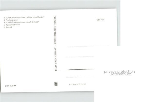 Bansin Ostseebad FDGB Erholungsheim Julian Marchlewski F – Bild 2