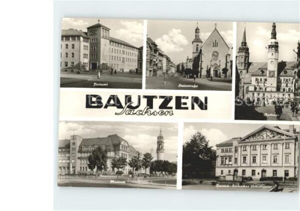 Bautzen Postamt Steinstrasse Rathaus Deutsch So
