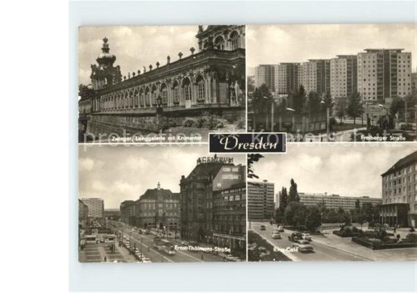 Dresden Zwinger Langgalerie Kronentor Freiberge