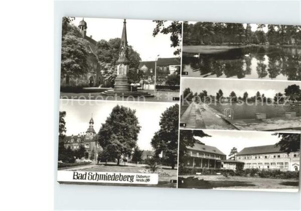 Bad Schmiedeberg Eisenmoorbad Rathaus Kurhaus Schwanente