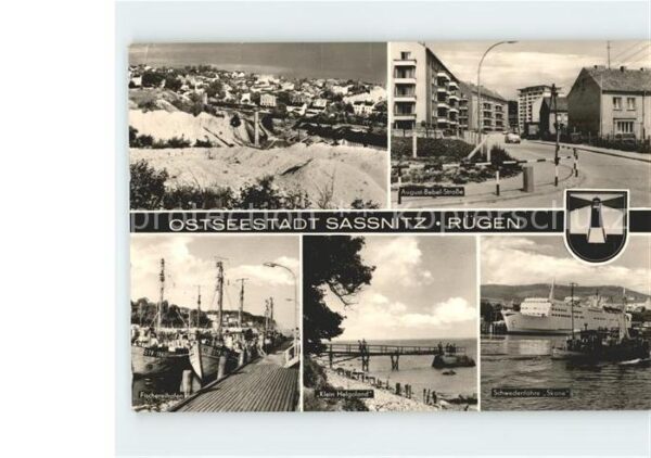 Sassnitz Ostseebad Ruegen August Babel Strasse Schwederfähre Skan