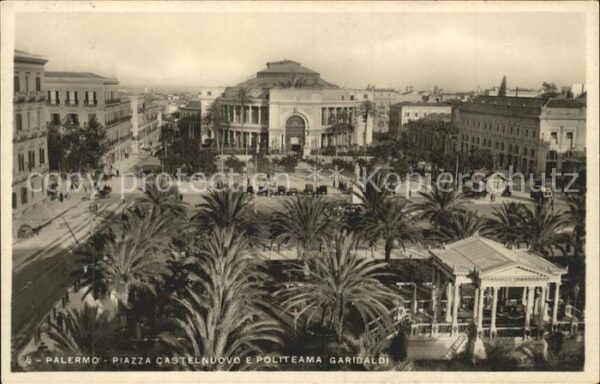 Palermo Sicilia Piazza Castelnuovo Politeama Garibaldi