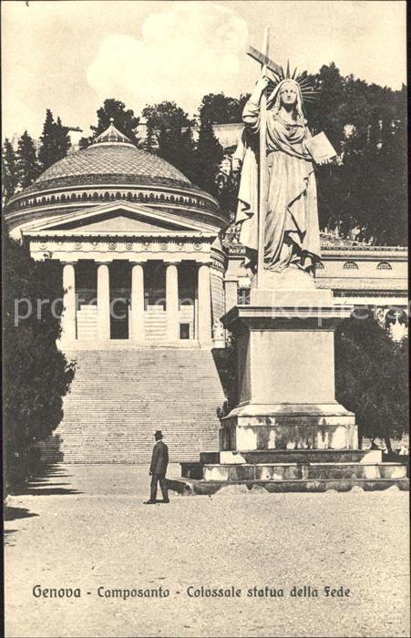 Genova Genua Liguria Camposanto Colossale statua della Fede