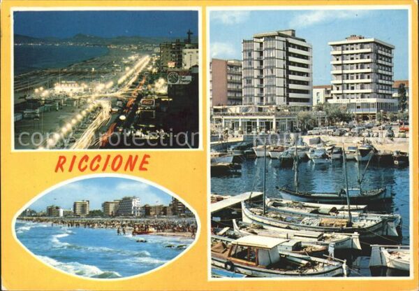 Riccione Hafen Strand