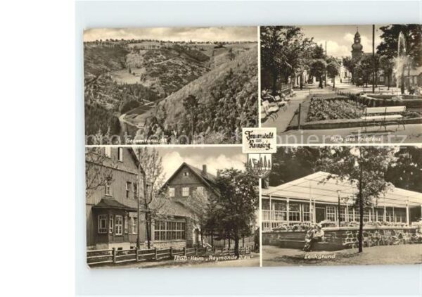 Frauenwald Thueringen Rennsteig Platz des Friedens Lenkgrund