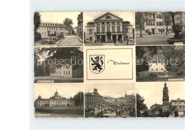 Weimar Thueringen Schloss Markt Rathaus