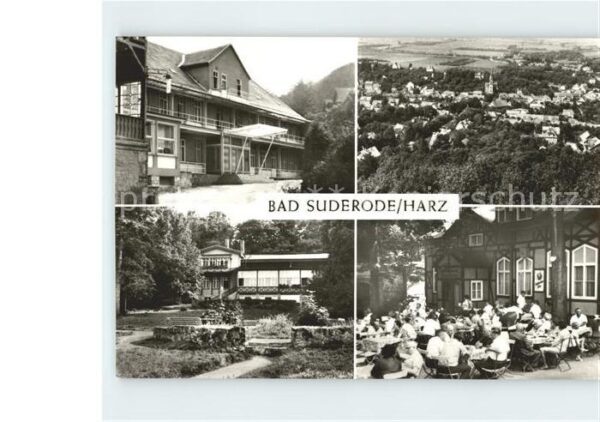 Bad Suderode Kurhaus Ortsansicht Victor Höth Heim Au