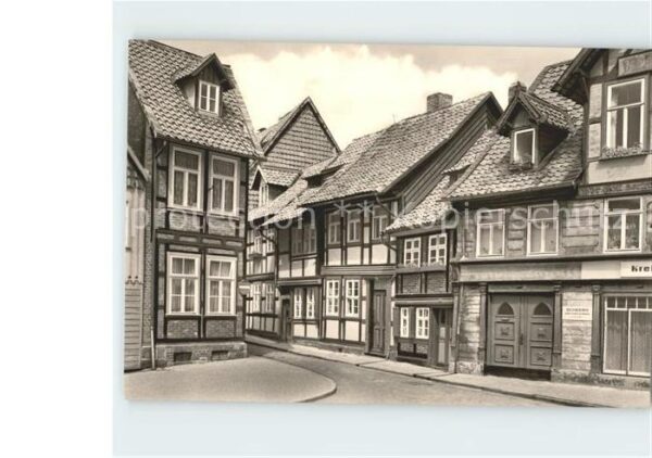 Wernigerode Harz Alte Fachwerkbauten kleinsten Haus