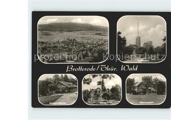 Brotterode Inselsberg Mommelstein Markt Waldschlös