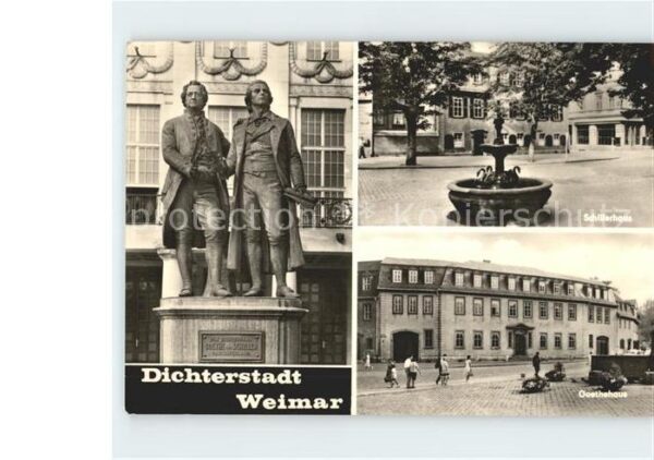 Weimar Thueringen Schillerhaus Goethehaus