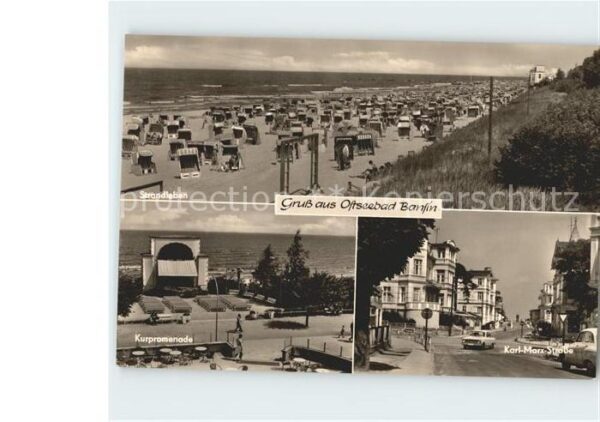 Bansin Ostseebad Strandleben Kurpromenade Karl Marx Stra