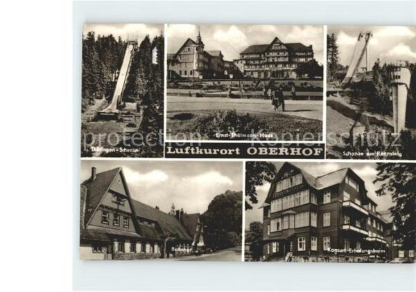 Oberhof Thueringen Ernst Thälmann Haus Schanze Rennsteig K