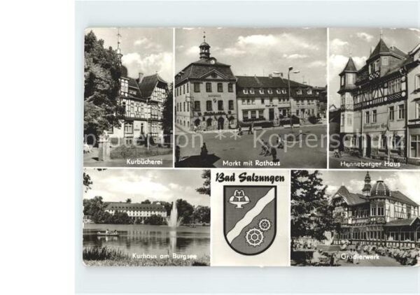 Bad Salzungen Markt Rathaus Hennenberger Haus Gradier