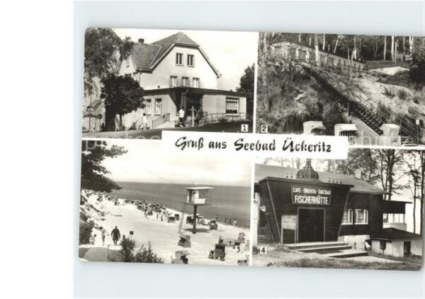 Ueckeritz Usedom Ratscafe Strandleben Aufgang Strand Fis