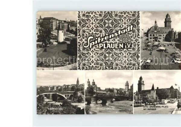 Plauen Vogtland Altmarkt Rathaus Otto Grotewohl Platz E