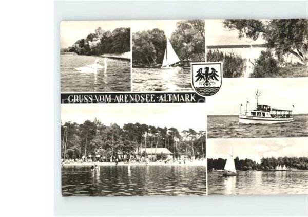 Arendsee Altmark Segelboot Schwäne Schiff Seeadler