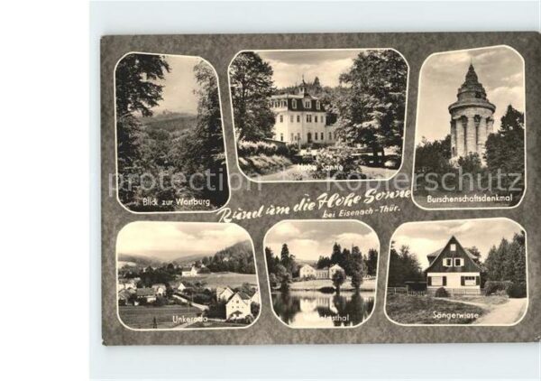 Eisenach Thueringen Wartburg Hohe Sonne Burschenschaftsdenk