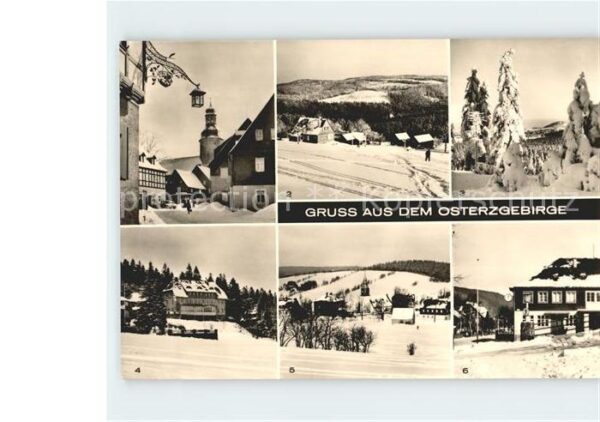 Geising Erzgebirge Hauptstrasse Bärenfels Tellkoppe Altenb